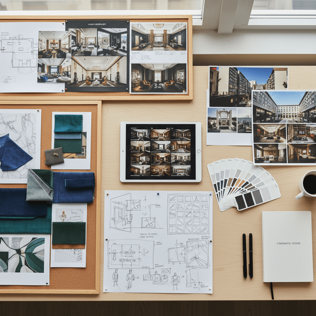 Creative planning and mood board development