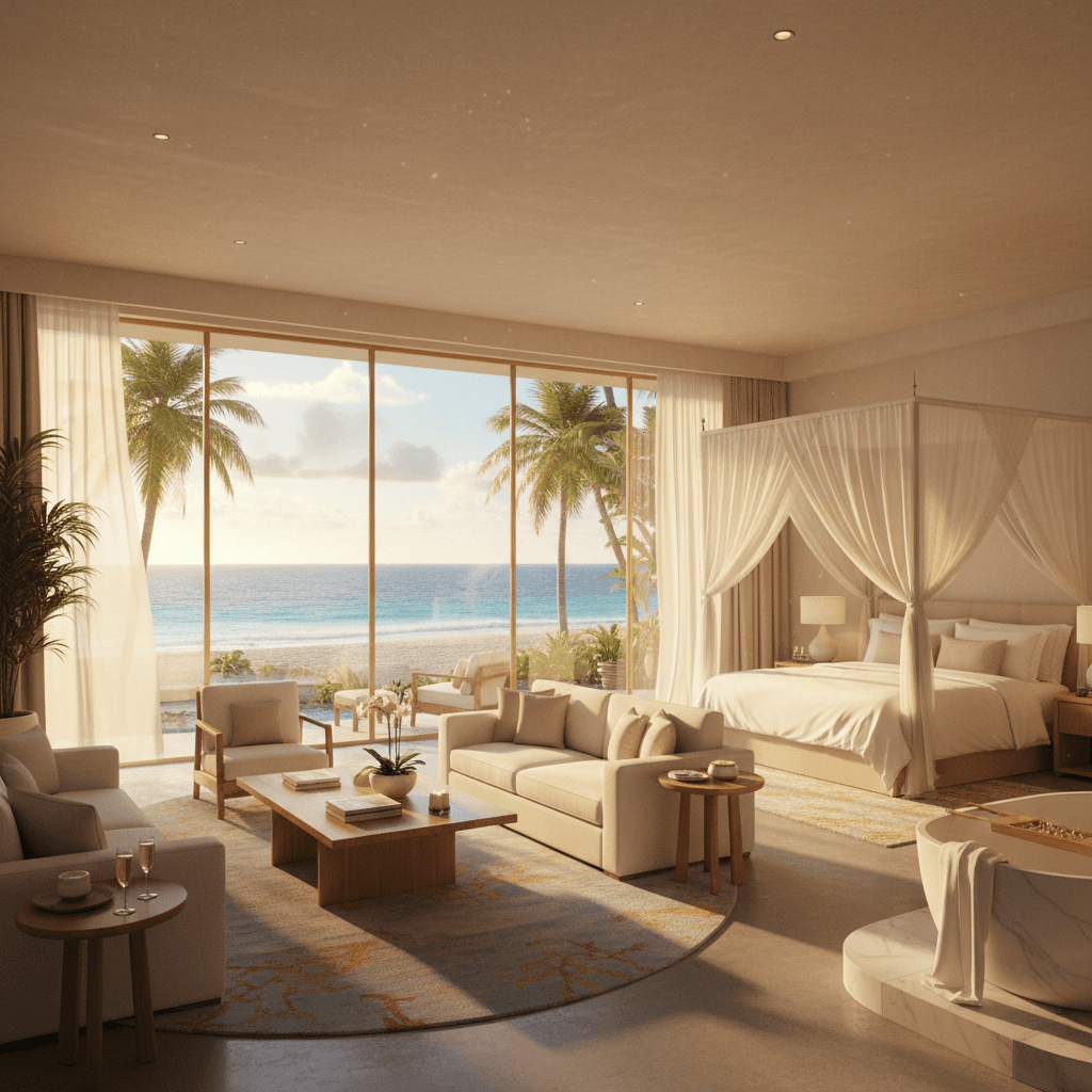 Resort suite ocean view promotional film