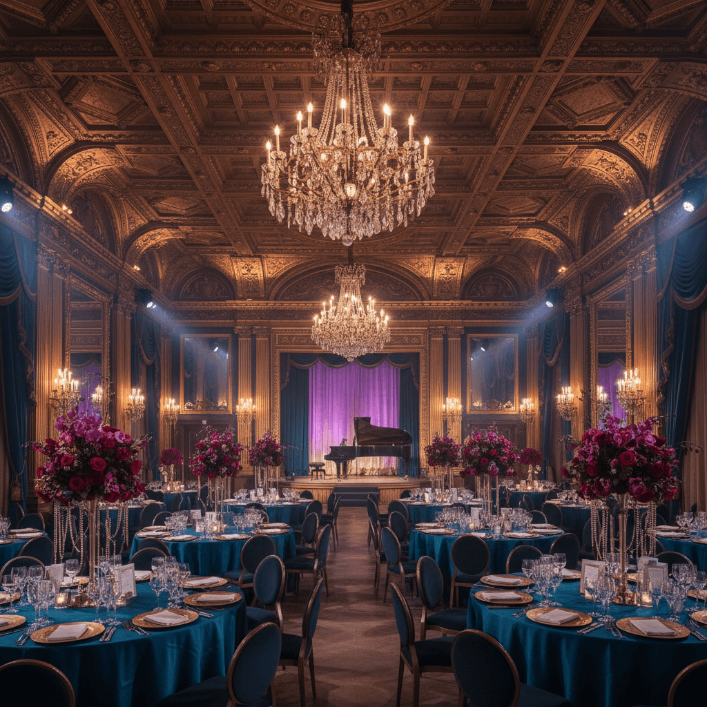 Hotel ballroom event space cinematic film